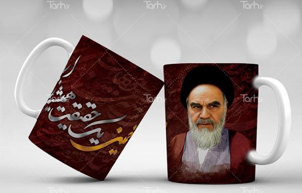 چاپ لیوان سرامیکی با طرح امام خمینی