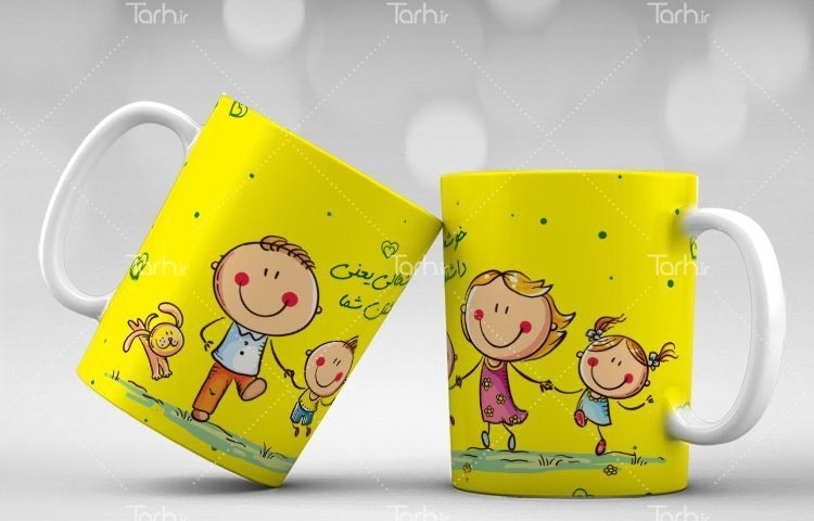 لیوان سرامیکی با طرح خانواده با شناسه 17691